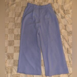 Abercrombie sloane wide leg pants in purple color, size 28 Short